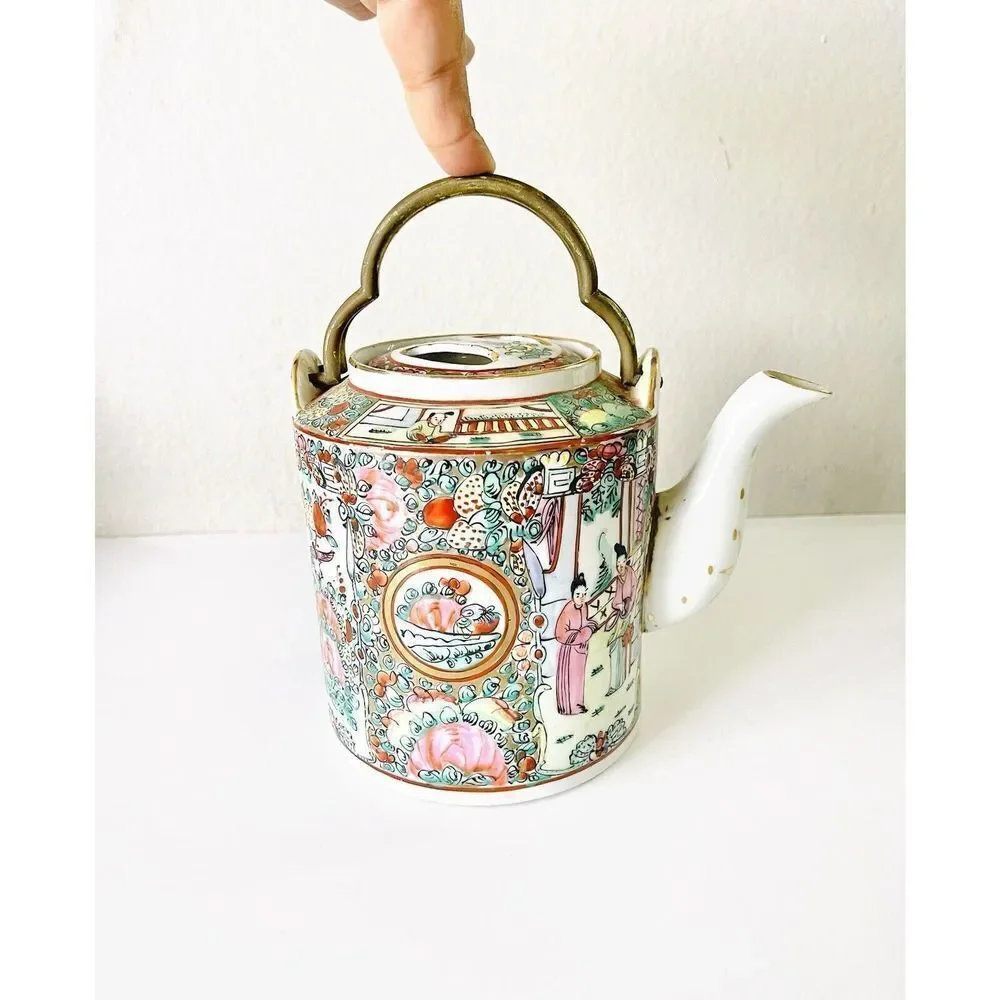 Rare The H & S pogue company‎ Japanese porcelainware /Hong Kong Vtg Teapot